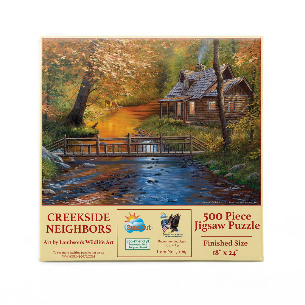 Creekside Neighbors 500 pc Puzzle - Retreat Home Furniture