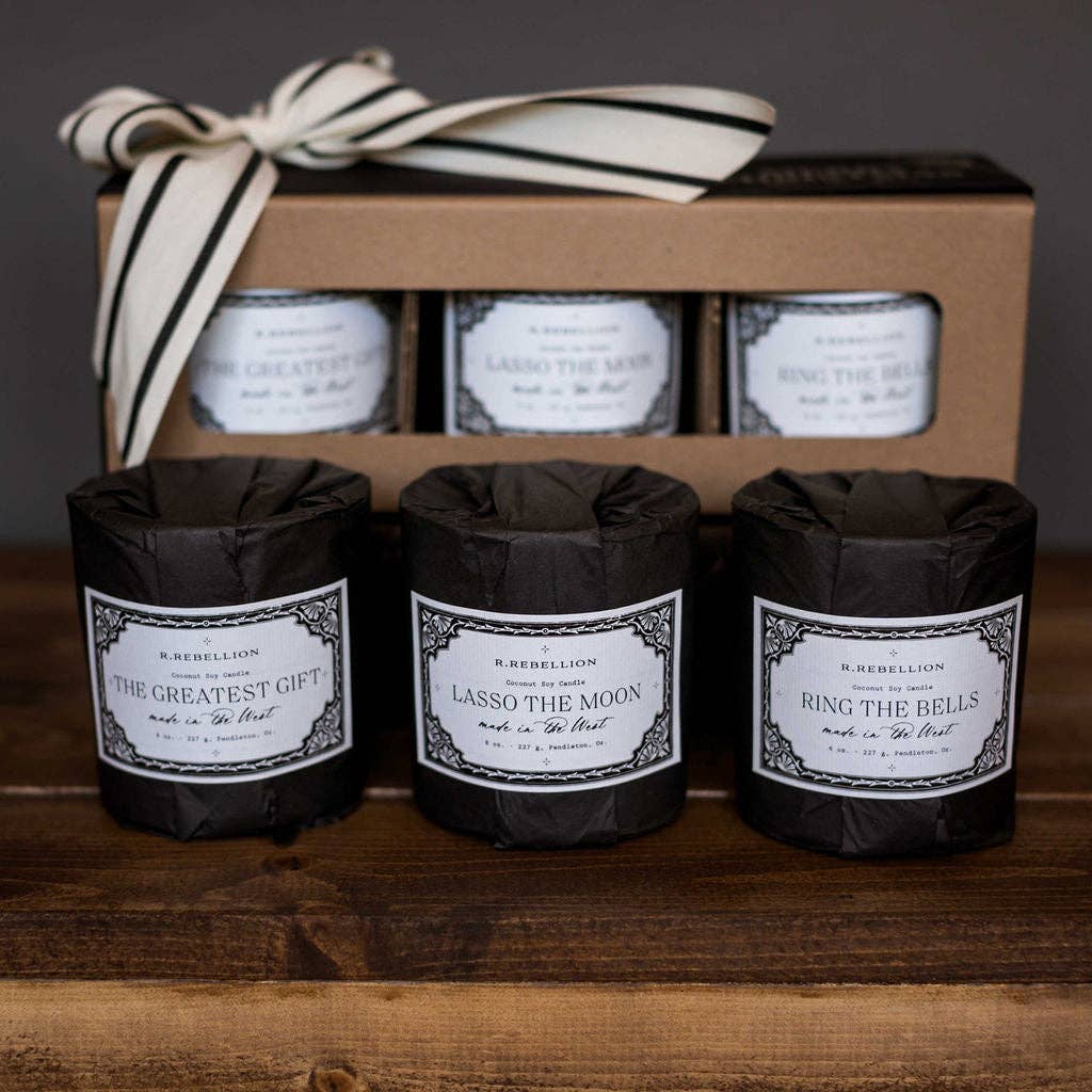 Merry Christmas Boxed Candle Gift Set of 3 - Retreat Home Furniture