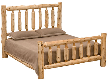 Cedar Log Traditional Bed - Retreat Home Furniture