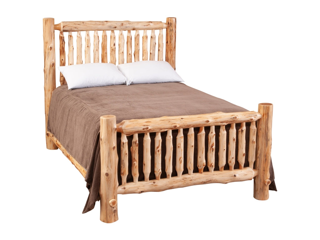 Cedar Log Small Spindle Bed - Retreat Home Furniture