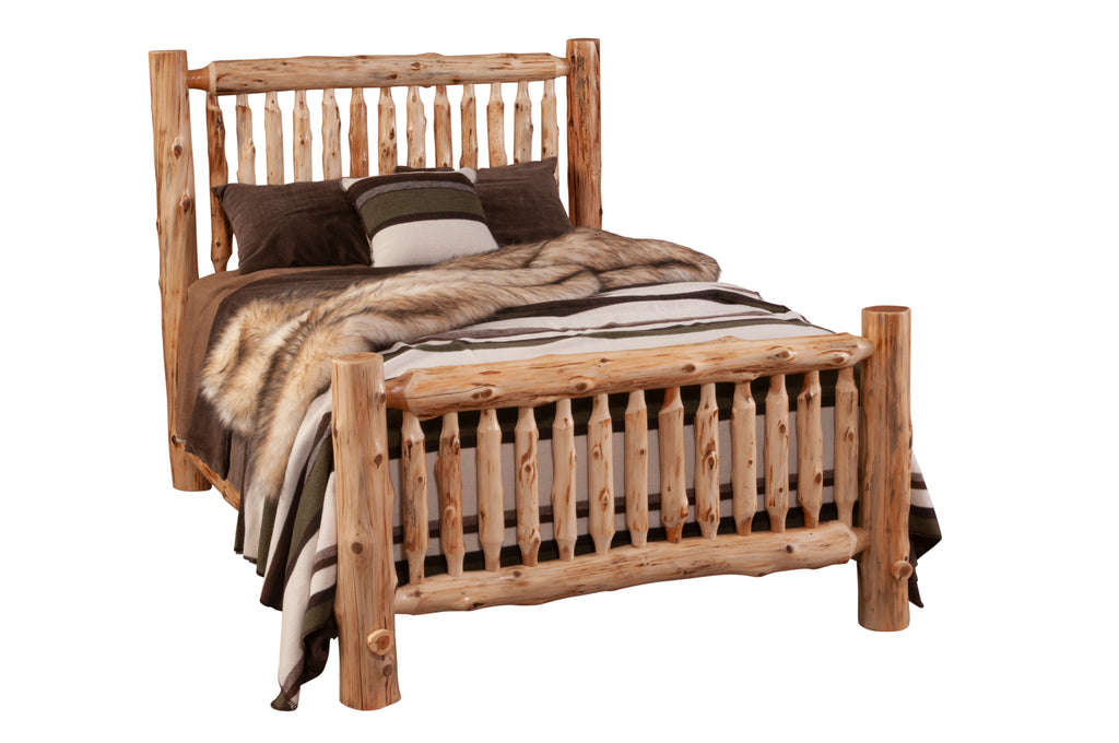 Cedar Log Small Spindle Bed - Retreat Home Furniture