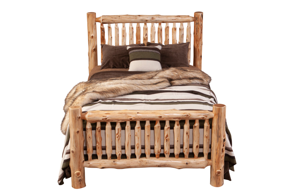 Cedar Log Small Spindle Bed - Retreat Home Furniture