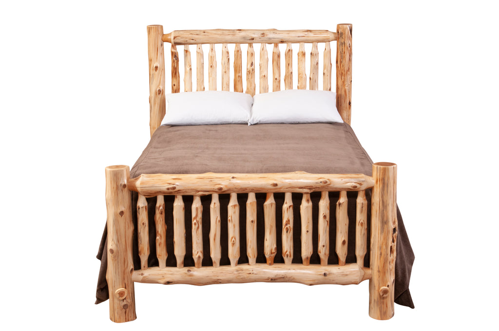 Cedar Log Small Spindle Bed - Retreat Home Furniture