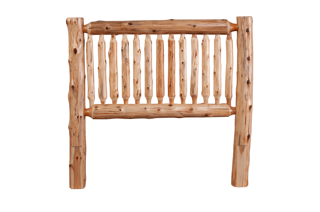 Cedar Log Small Spindle Headboard - Retreat Home Furniture