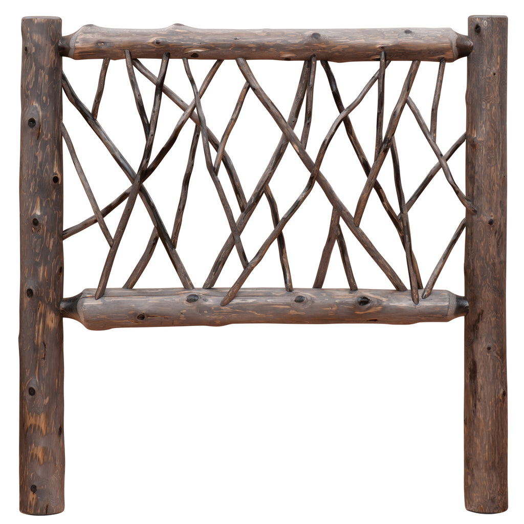 Cedar Log Twig Headboard for Rail System - Retreat Home Furniture