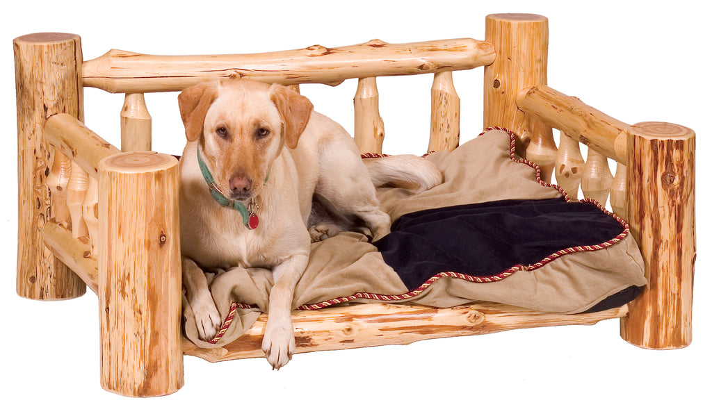 Cedar Log Dog Bed - Retreat Home Furniture