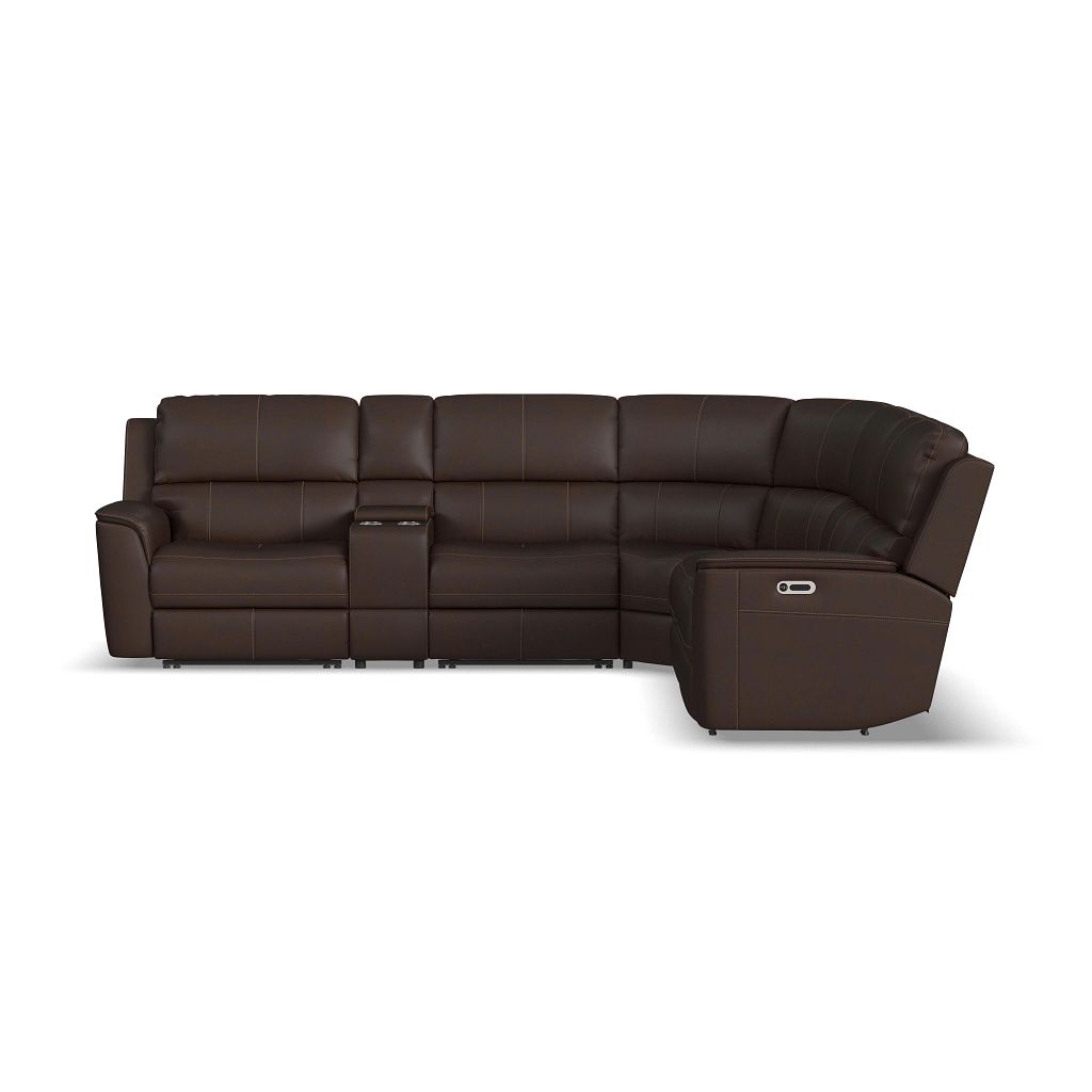 Henry 6 Piece Leather Sectional - Retreat Home Furniture