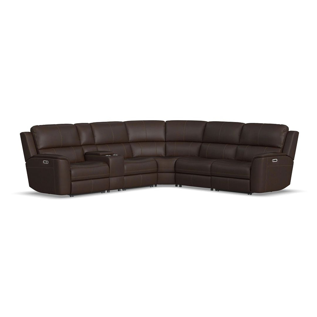 Henry 6 Piece Leather Sectional - Retreat Home Furniture