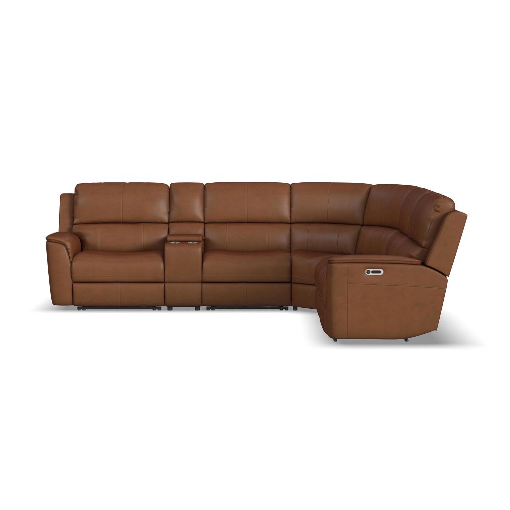 Henry 6 Piece Leather Sectional - Retreat Home Furniture