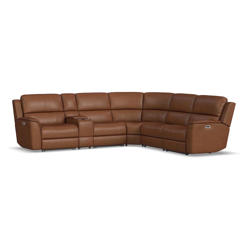 Henry 6 Piece Leather Sectional - Retreat Home Furniture