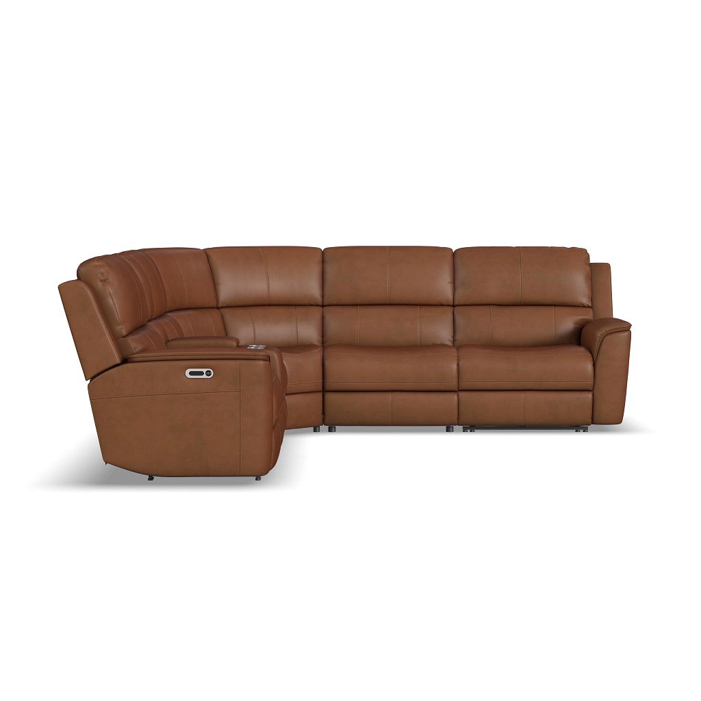 Henry 6 Piece Leather Sectional - Retreat Home Furniture