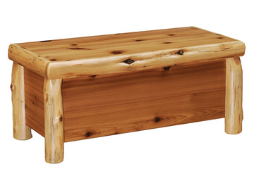 Cedar Log Blanket Chest - Retreat Home Furniture