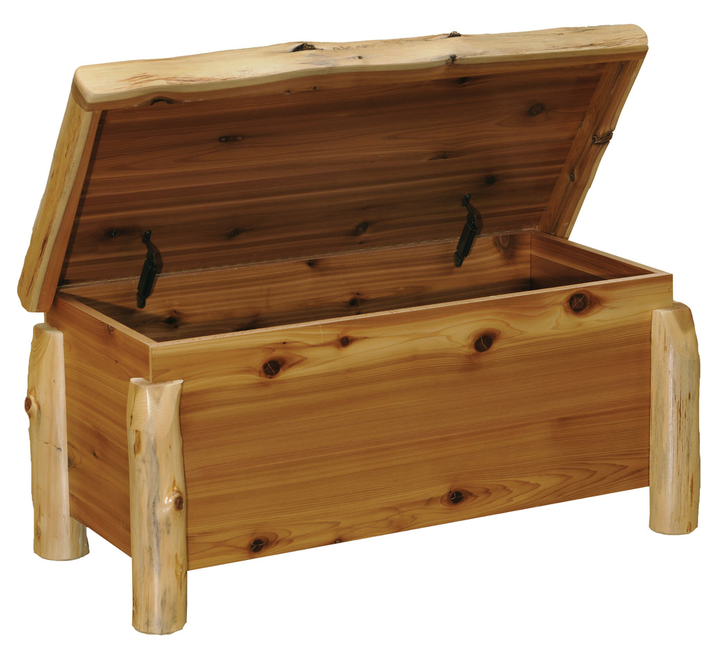 Cedar Log Blanket Chest - Retreat Home Furniture