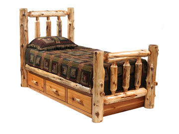 Cedar Log Underbed Dresser - Retreat Home Furniture