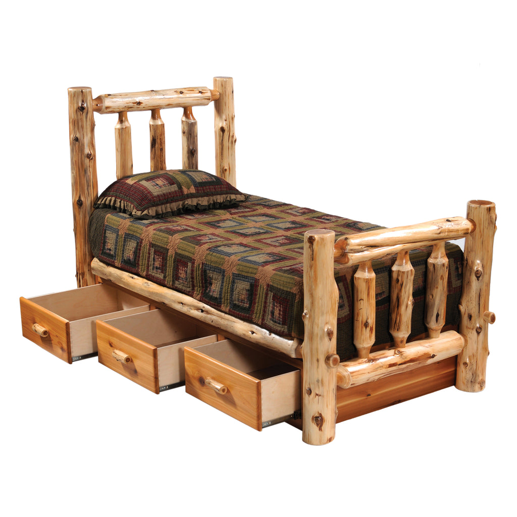 Cedar Log Underbed Dresser - Retreat Home Furniture