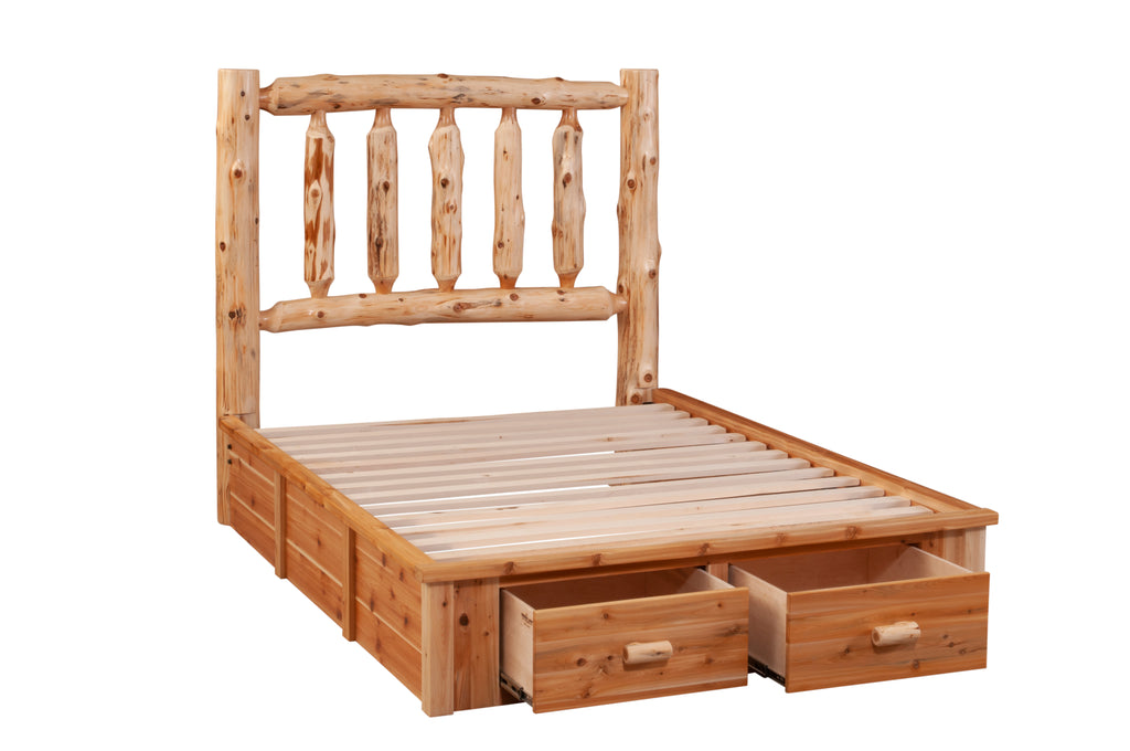 Cedar Log Footboard Dresser - Retreat Home Furniture