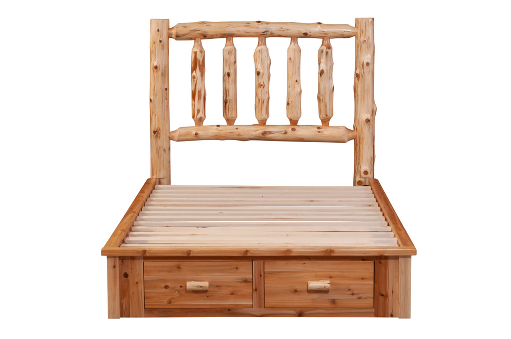 Cedar Log Footboard Dresser - Retreat Home Furniture