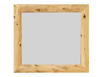 Cedar Log Mitered Corner Mirror (Frame) - Retreat Home Furniture