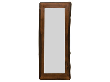 Headwaters Log Floor Mirror - With Glass - Retreat Home Furniture