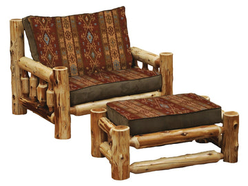 Cedar Log Chair and a Half - Retreat Home Furniture