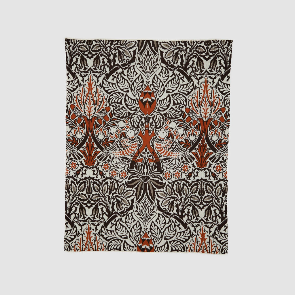 Dove and Rose Throw Blanket by William Morris - Retreat Home Furniture