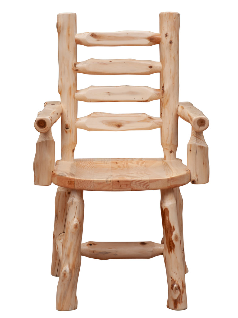 Cedar Ladder-back Arm Chair - Retreat Home Furniture