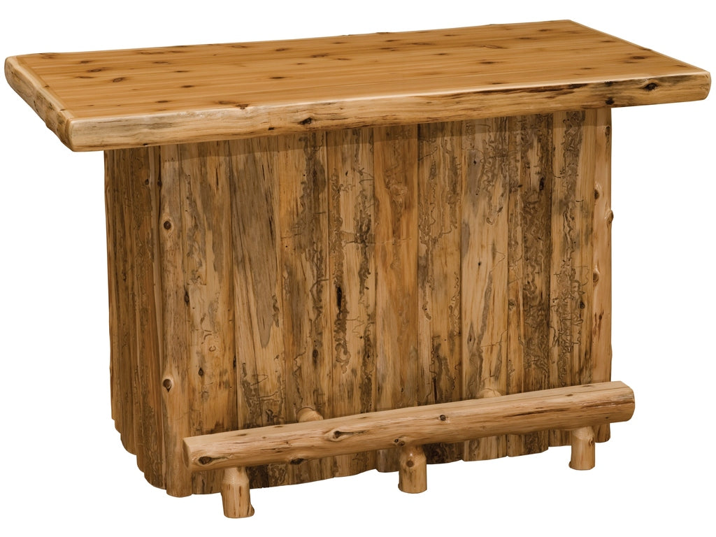 Cedar Log 5-foot Bar - Retreat Home Furniture