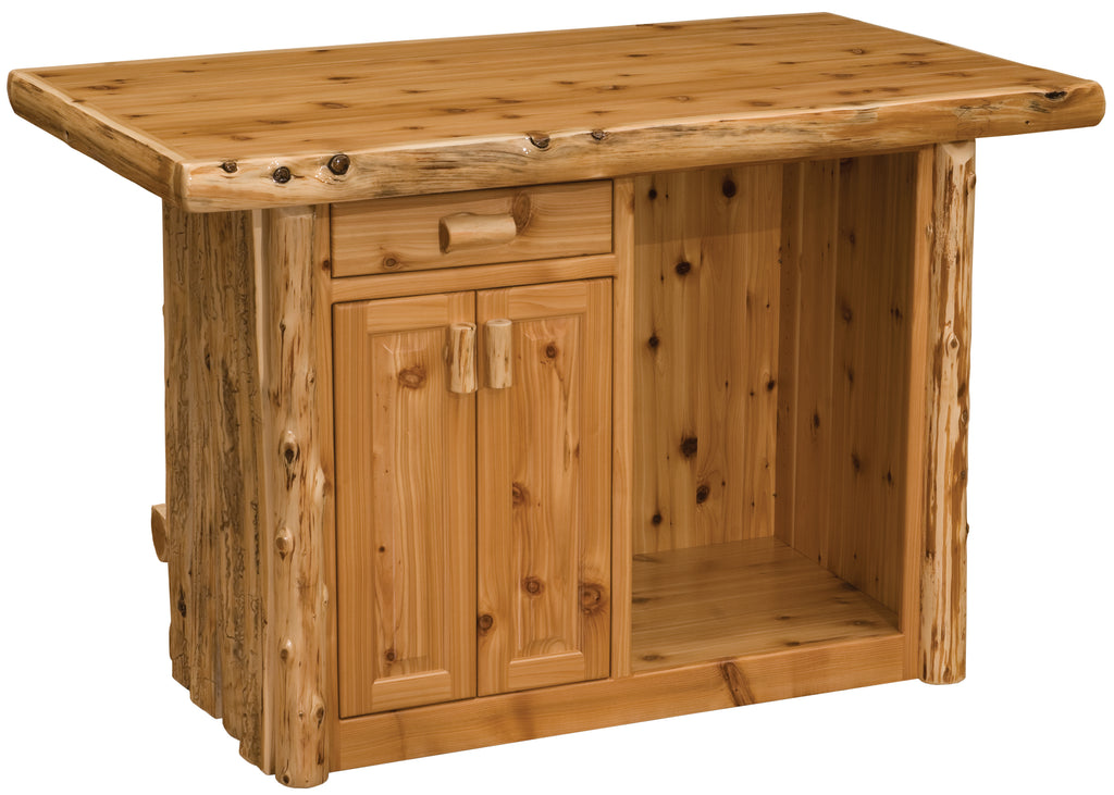 Cedar Log 5-foot Bar - Retreat Home Furniture