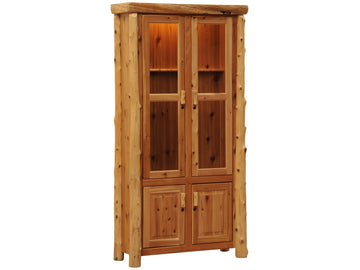 Cedar Log Eight Gun Cabinet - Retreat Home Furniture