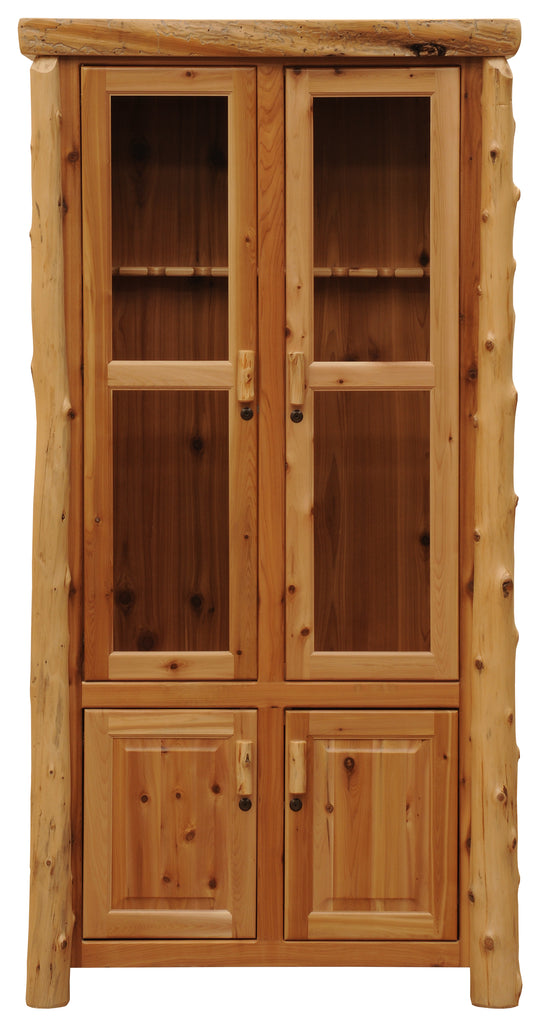 Cedar Log Eight Gun Cabinet - Retreat Home Furniture