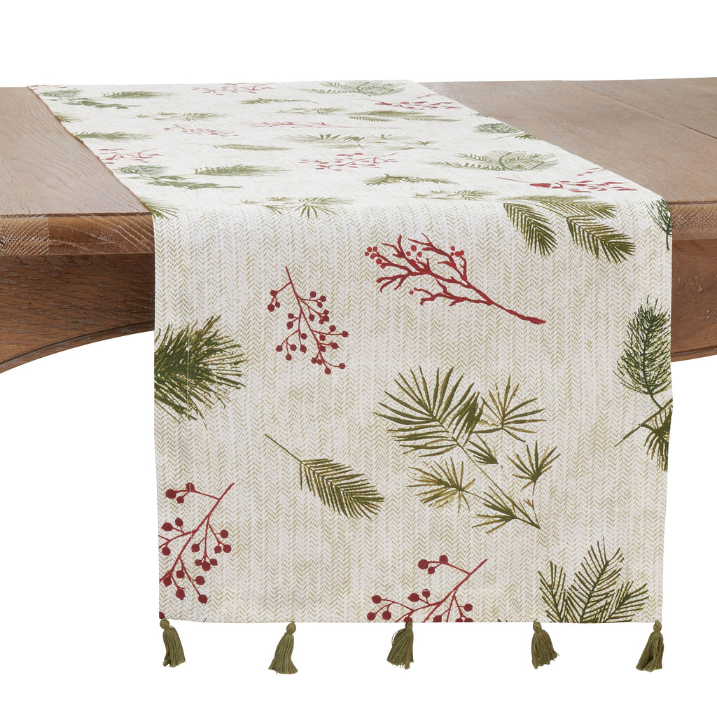 Pineneedle + Red Berry Runner - Retreat Home Furniture