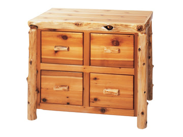 Cedar Four Drawer File Cabinet - Retreat Home Furniture