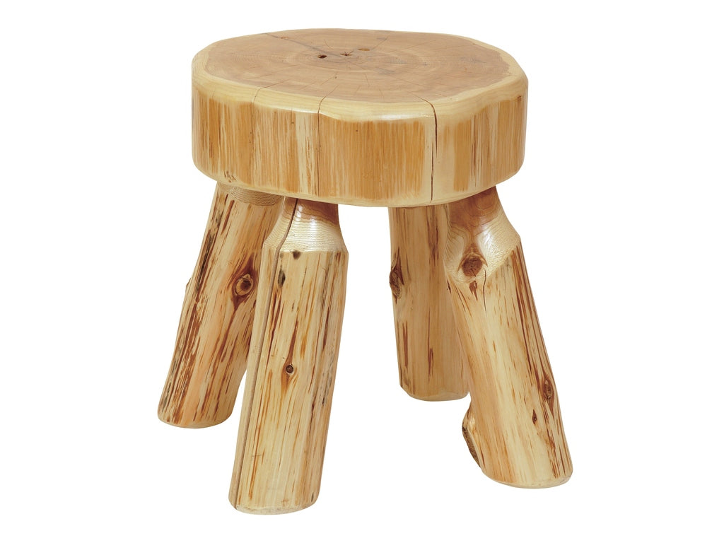 Cedar Log Foot Stool - Retreat Home Furniture