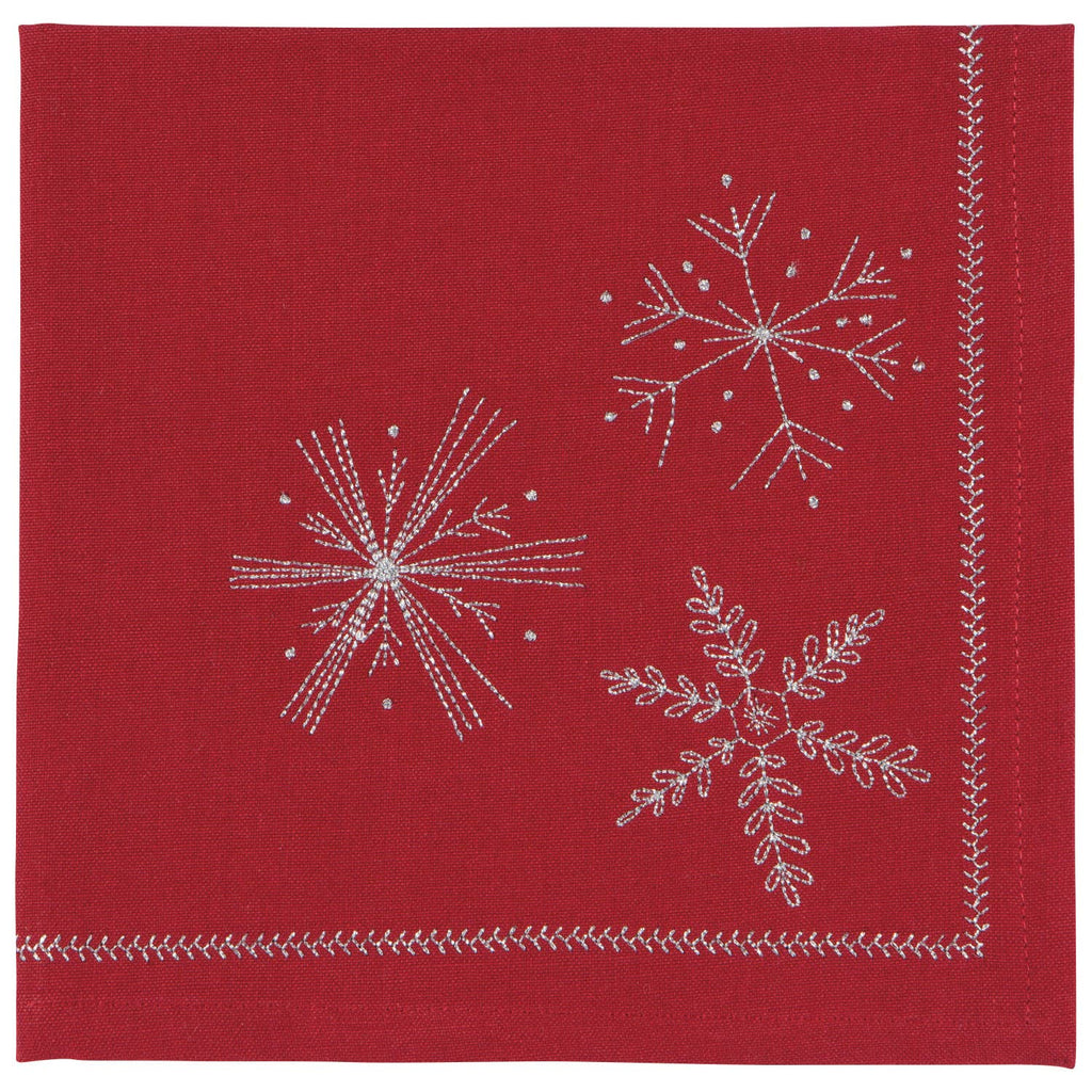 Snowflakes Christmas Napkins Set of 4 - Retreat Home Furniture