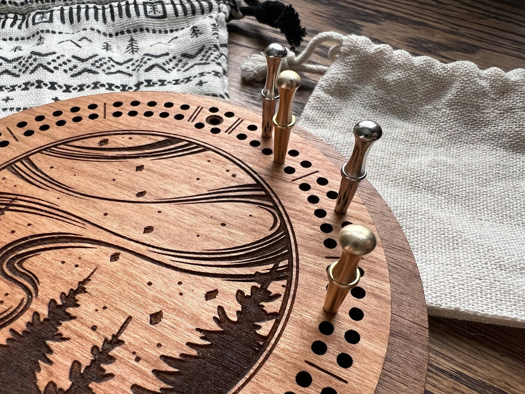 Northern Lights Cribbage Board - Retreat Home Furniture