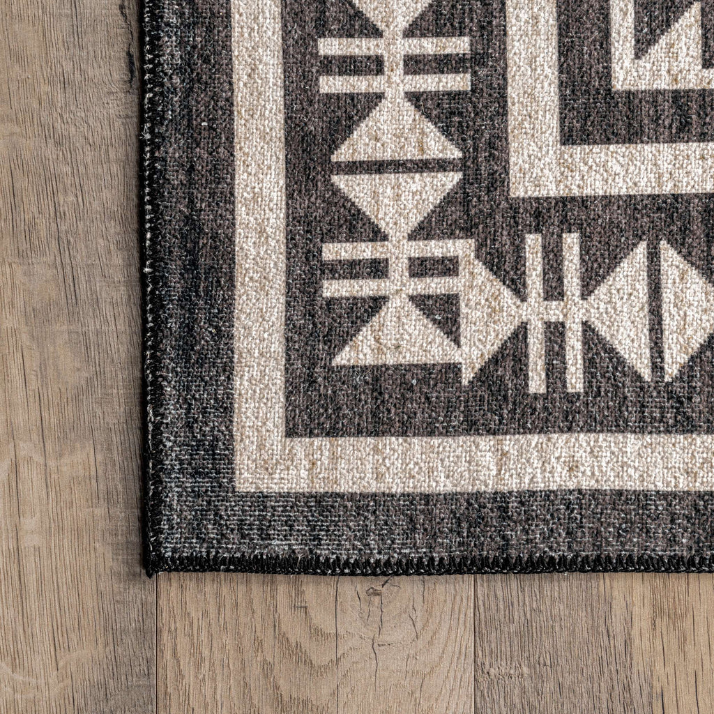 Leighton Machine Washable Southwestern Medallion Area Rug - Retreat Home Furniture