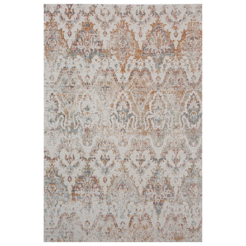 Anica Beige Eclectic Ikat Indoor/ Outdoor Area Rug - Retreat Home Furniture