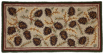 Northwoods Pinecones Rug - Retreat Home Furniture