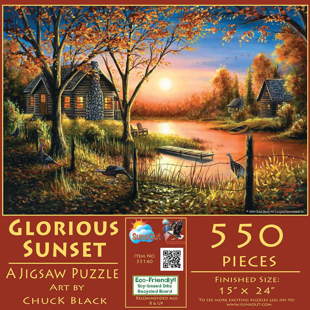 Glorious Sunset 550 pc Puzzle - Retreat Home Furniture