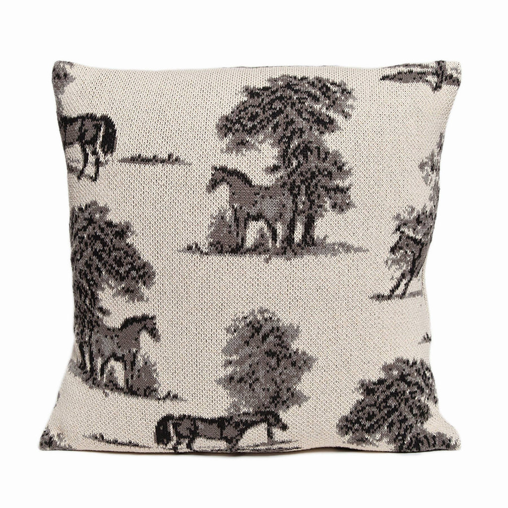 Equestrian Toile Pillow - Retreat Home Furniture