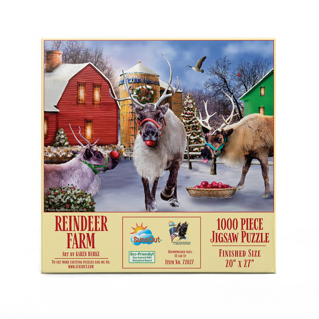 Reindeer Farm 1000 PC Puzzle - Retreat Home Furniture