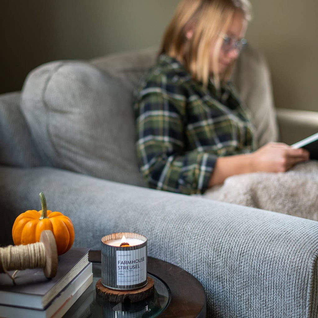 Bookworm Wood Wick Rustic Farmhouse Soy Candle - Retreat Home Furniture