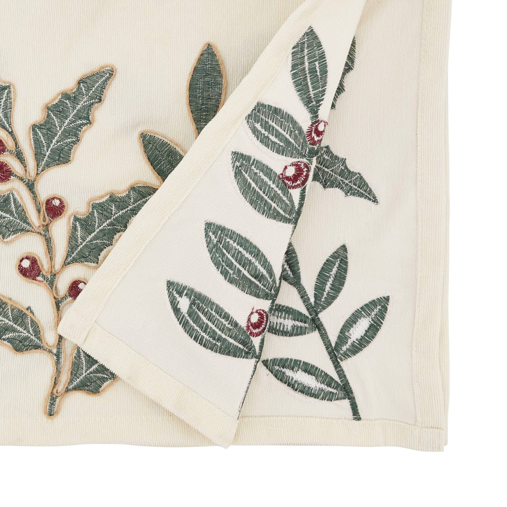 Whimsical Holly Berry Vine Table Runner - Retreat Home Furniture