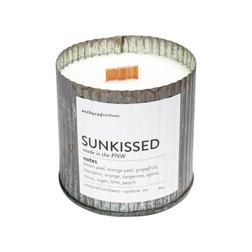 Sunkissed Wood Wick Rustic Farmhouse Soy Candle - Retreat Home Furniture