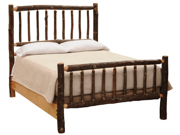 Hickory Log Traditional Bed - Retreat Home Furniture