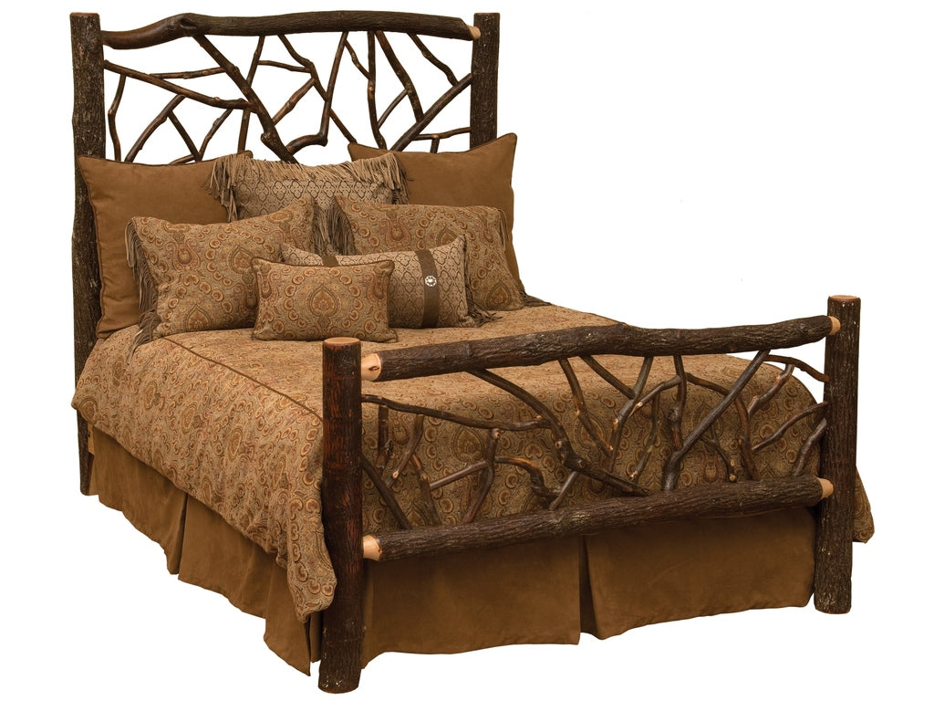 Hickory Log Twig Bed - Retreat Home Furniture