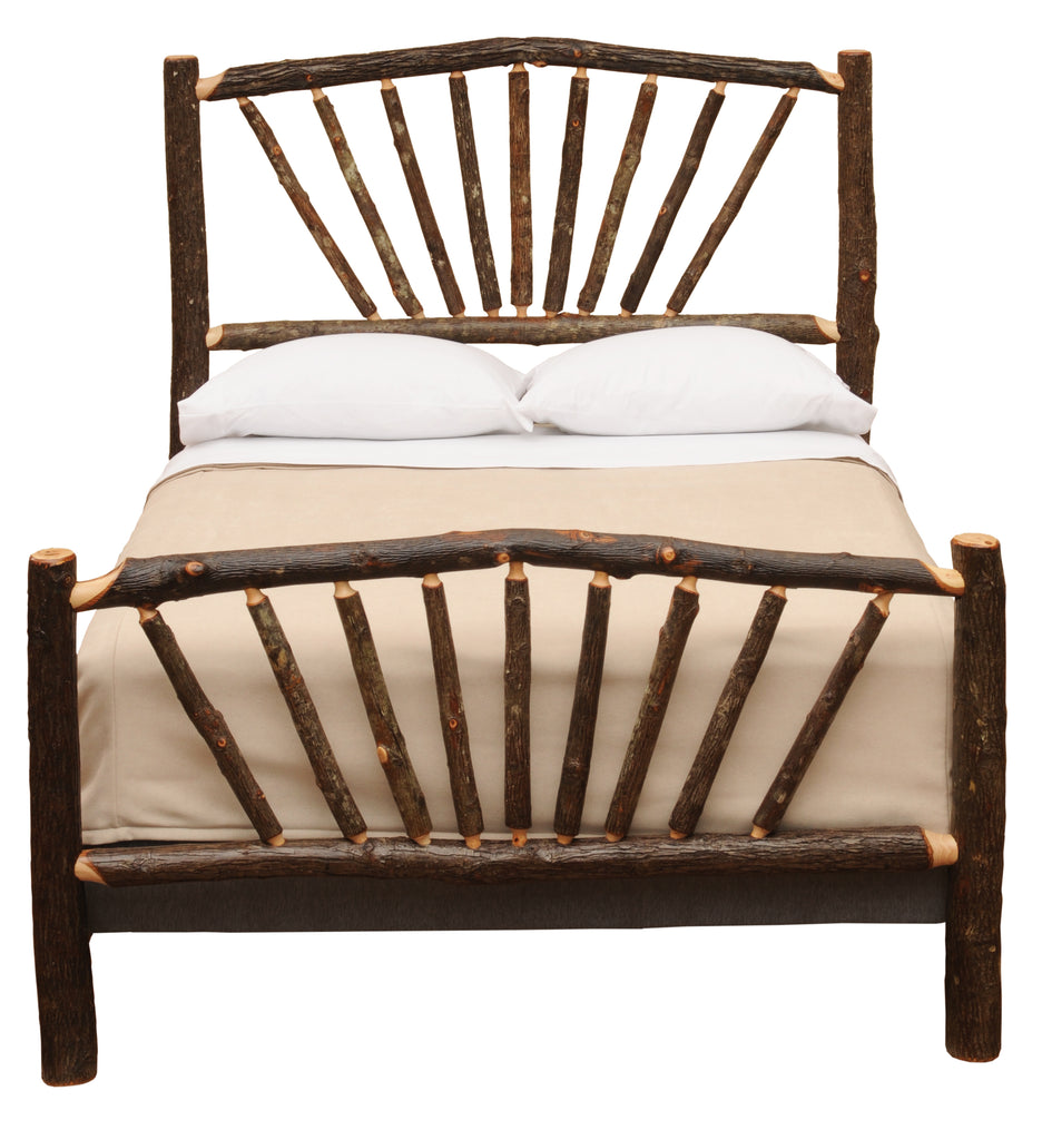 Hickory Log Sunburst Bed - Retreat Home Furniture