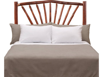 Hickory Log Sunburst Headboard - Retreat Home Furniture