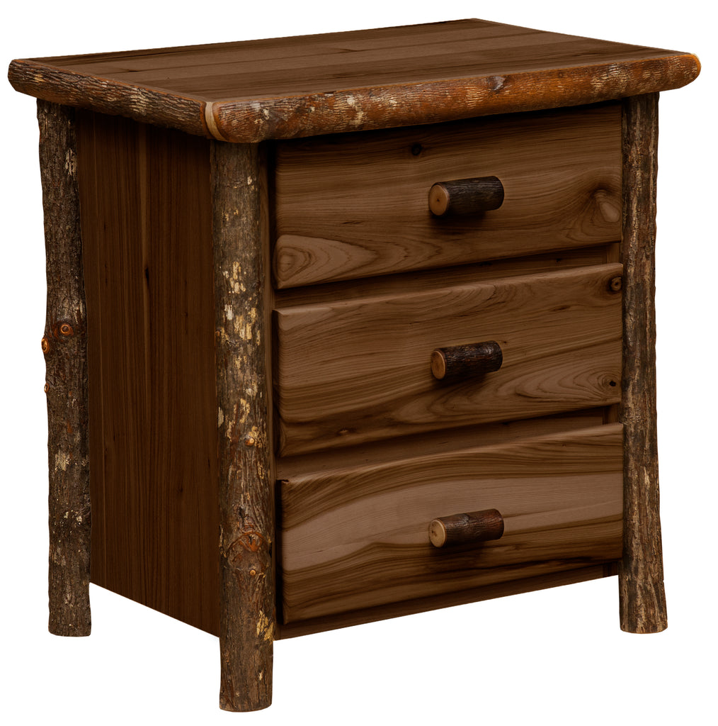 Hickory XL Three Drawer Nightstand - Retreat Home Furniture