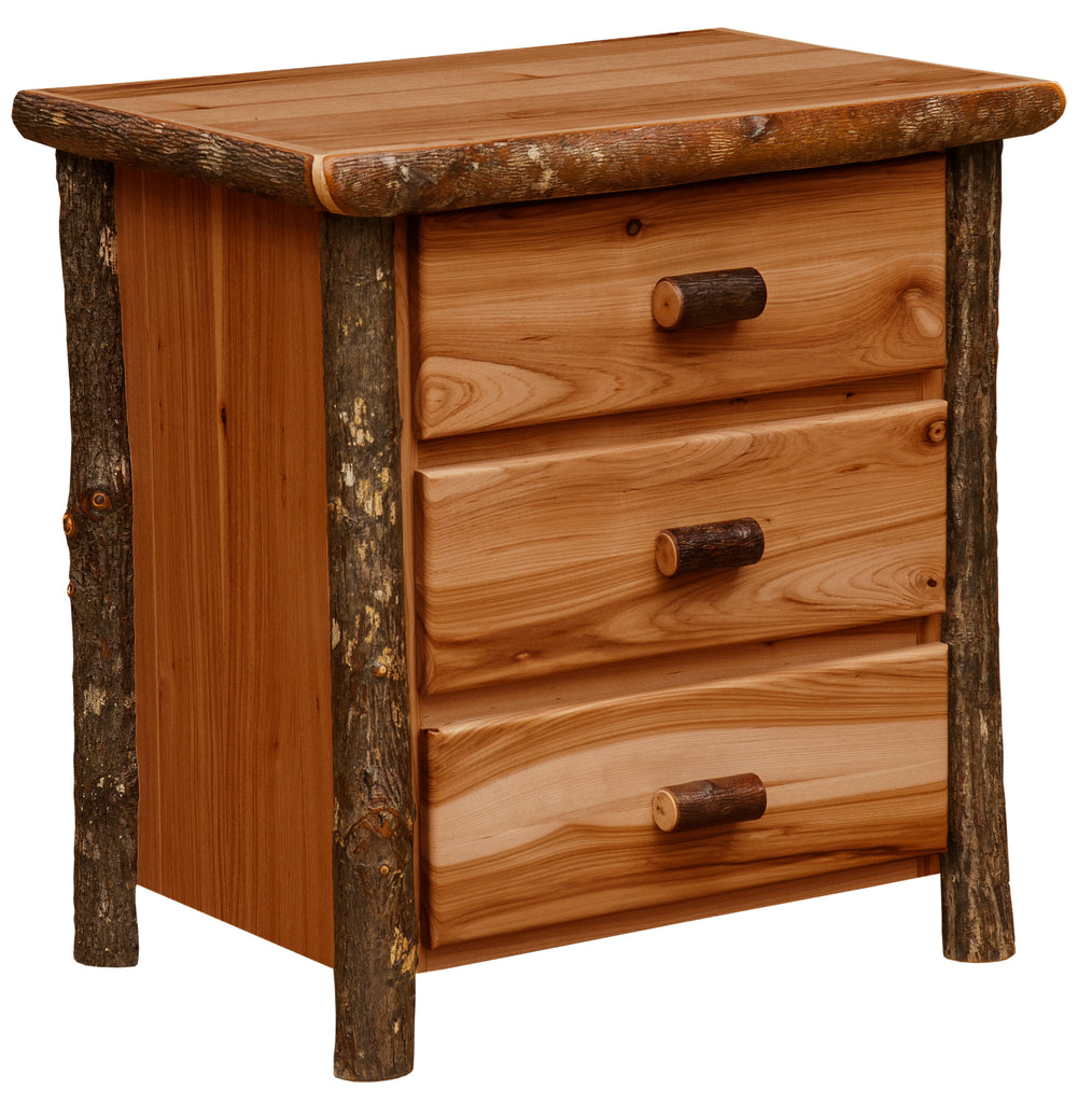 Hickory XL Three Drawer Nightstand - Retreat Home Furniture